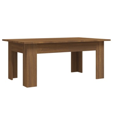 vidaXL Τραπεζάκι Σαλονιού Καφέ Δρυς 100x60x42cm Επεξεργασμένο Ξύλο 1 τεμ.
