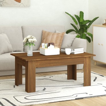 vidaXL Τραπεζάκι Σαλονιού Καφέ Δρυς 100x60x42cm Επεξεργασμένο Ξύλο 1 τεμ.