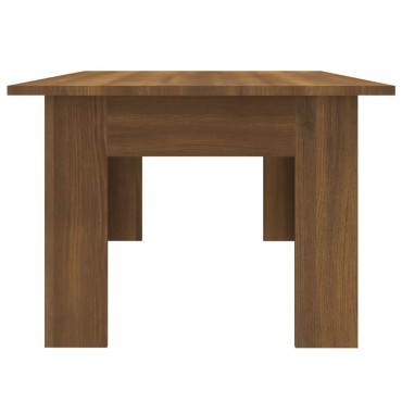 vidaXL Τραπεζάκι Σαλονιού Καφέ Δρυς 100x60x42cm Επεξεργασμένο Ξύλο 1 τεμ.