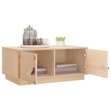 vidaXL Τραπεζάκι Σαλονιού 80x50x35cm από Μασίφ Ξύλο Πεύκου 1 τεμ.