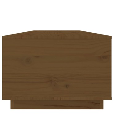 vidaXL Τραπεζάκι Σαλονιού Καφέ Μελί 100x50x35cm Μασίφ Ξύλο Πεύκου 1 τεμ.