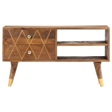 vidaXL Έπιπλο Τηλεόρασης 85x35x47cm από Μασίφ Ξύλο Μάνγκο