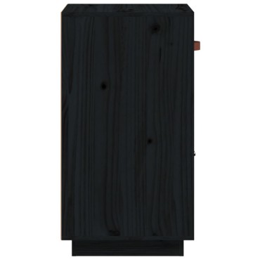 vidaXL Ντουλάπι Μαύρο 34x40x75cm από Μασίφ Ξύλο Πεύκου 1 τεμ.