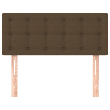 vidaXL Κεφαλάρι Κρεβατιού Σκούρο Καφέ 80x5x78/88cm Υφασμάτινο 1 τεμ.
