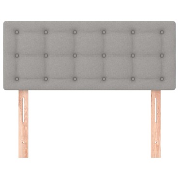 vidaXL Κεφαλάρι Κρεβατιού Ανοιχτό Γκρι 90x5x78/88cm Υφασμάτινο 1 τεμ.