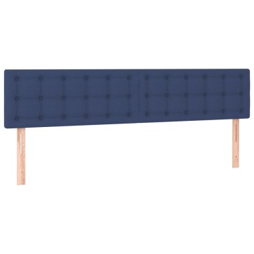 vidaXL Κεφαλάρια Κρεβατιού 2 τεμ. Μπλε 90x5x78/88cm Υφασμάτινο