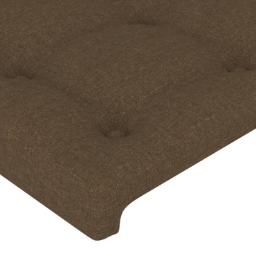 vidaXL Κεφαλάρια Κρεβατιού 2 τεμ. Σκ. Καφέ 100x5x78/88cm Υφασμάτινο