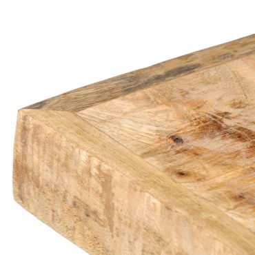 vidaXL Τραπεζαρία 180x90x76cm από Μασίφ Ακατέργαστο Ξύλο Μάνγκο 1 τεμ.