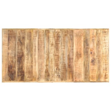 vidaXL Τραπεζαρία 180x90x76cm από Μασίφ Ακατέργαστο Ξύλο Μάνγκο 1 τεμ.