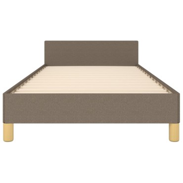 vidaXL Σκελετός Κρεβατιού Χωρίς Στρώμα Taupe 80x200 εκ. Υφασμάτινο