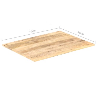 vidaXL Επιφάνεια Τραπεζιού 15-16 χιλ. 70x60cm από Μασίφ Ξύλο Μάνγκο 1 τεμ.