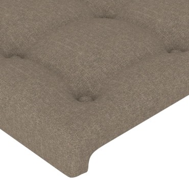 vidaXL Σκελετός Κρεβατιού Χωρίς Στρώμα Taupe 140x200 εκ. Υφασμάτινο