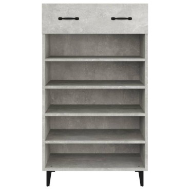 vidaXL Παπουτσοθήκη Γκρι Σκυροδέματος 60x35x105cm Επεξεργασμένο Ξύλο