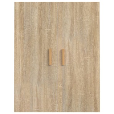 vidaXL Κρεμαστό Ντουλάπι Τοίχου Sonoma Δρυς 69,5x34x90cm Επεξ. Ξύλο 1 τεμ.