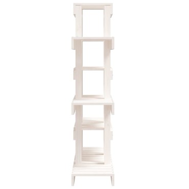 vidaXL Ραφιέρα Φυτών Μαύρη 85 x 25 x 109,5 εκ. από Μασίφ Ξύλο Πεύκου