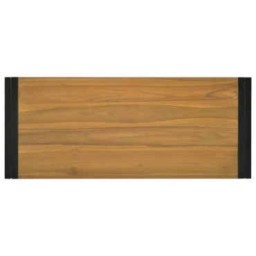 vidaXL Έπιπλο Μπάνιου Επιτοίχιο 110x45x35cm από Μασίφ Ξύλο Teak 1 τεμ.