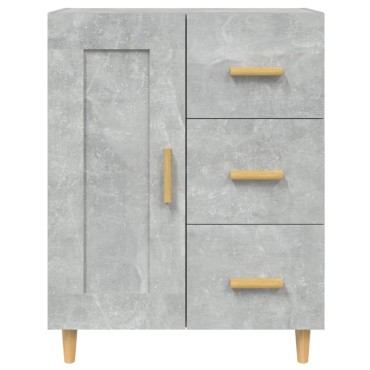 vidaXL Ντουλάπι Γκρι Σκυροδέματος 69,5x34x90cm Επεξεργασμένο Ξύλο 1 τεμ.