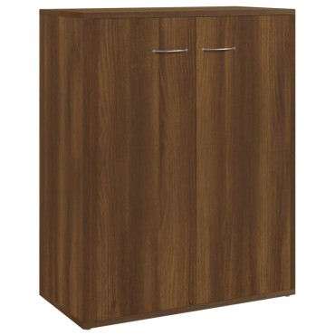 vidaXL Ντουλάπι Καφέ Δρυς 60x30x75cm από Επεξεργασμένο Ξύλο 1 τεμ.