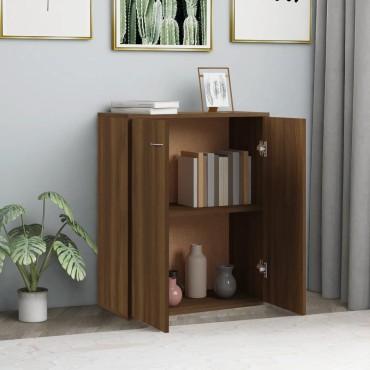 vidaXL Ντουλάπι Καφέ Δρυς 60x30x75cm από Επεξεργασμένο Ξύλο 1 τεμ.