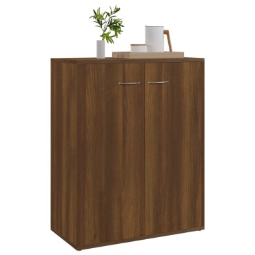 vidaXL Ντουλάπι Καφέ Δρυς 60x30x75cm από Επεξεργασμένο Ξύλο 1 τεμ.