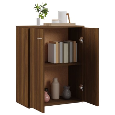 vidaXL Ντουλάπι Καφέ Δρυς 60x30x75cm από Επεξεργασμένο Ξύλο 1 τεμ.