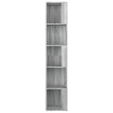 vidaXL Γωνιακό Έπιπλο Γκρι Sonoma 33x33x164,5cm από Επεξεργ. Ξύλο