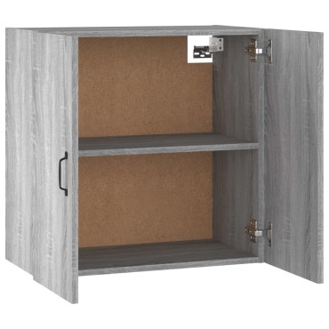 vidaXL Ντουλάπι Τοίχου Γκρι Sonoma 60x31x60cm Επεξεργασμένο Ξύλο 1 τεμ.