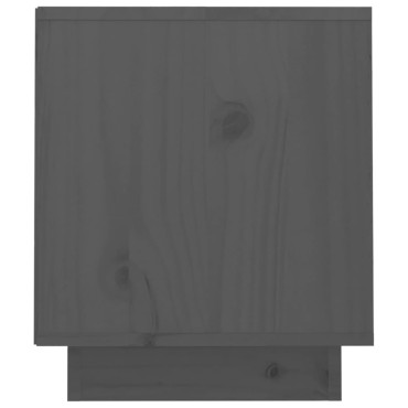 vidaXL Έπιπλο Τηλεόρασης Γκρι 70x34x40cm από Μασίφ Ξύλο Πεύκου