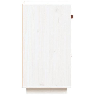 vidaXL Μπουφές Λευκό 34x40x75cm από Μασίφ Ξύλο Πεύκου 1 τεμ.