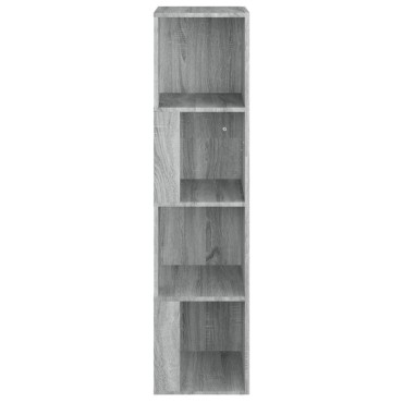 vidaXL Γωνιακό Έπιπλο Γκρι Sonoma 33x33x132cm από Επεξεργ. Ξύλο