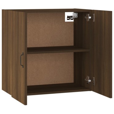 vidaXL Ντουλάπι Τοίχου Καφέ Δρυς 60x31x60cm από Επεξεργασμένο Ξύλο 1 τεμ.