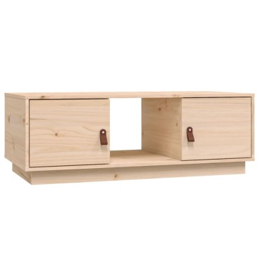 vidaXL Τραπεζάκι Σαλονιού Γκρι 100x50x35cm από Μασίφ Ξύλο Πεύκου 1 τεμ.