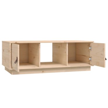 vidaXL Τραπεζάκι Σαλονιού Γκρι 100x50x35cm από Μασίφ Ξύλο Πεύκου 1 τεμ.