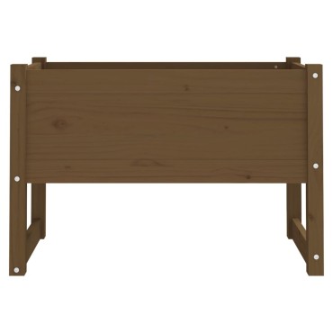 vidaXL Ζαρντινιέρα Καφέ Μελί 78x40x52 εκ. από Μασίφ Ξύλο Πεύκου