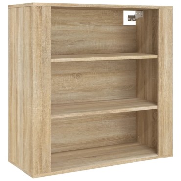 vidaXL Ντουλάπι Τοίχου Sonoma Δρυς 80x33x80cm Επεξεργασμένο Ξύλο 1 τεμ.