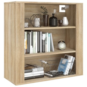 vidaXL Ντουλάπι Τοίχου Sonoma Δρυς 80x33x80cm Επεξεργασμένο Ξύλο 1 τεμ.