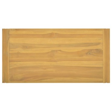 vidaXL Έπιπλο Μπάνιου Επιτοίχιο 90x45x35cm από Μασίφ Ξύλο Teak 1 τεμ.