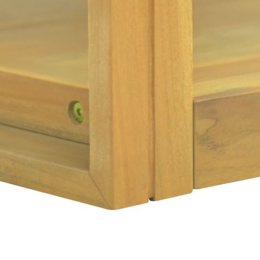 vidaXL Έπιπλο Μπάνιου Επιτοίχιο 90x45x35cm από Μασίφ Ξύλο Teak 1 τεμ.