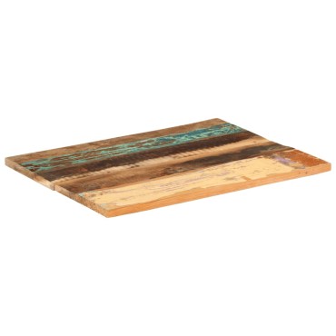 vidaXL Επιφάνεια Τραπεζιού Ορθ. 60x80cm 25-27 χιλ Μασίφ Ανακ. Ξύλο 1 τεμ.