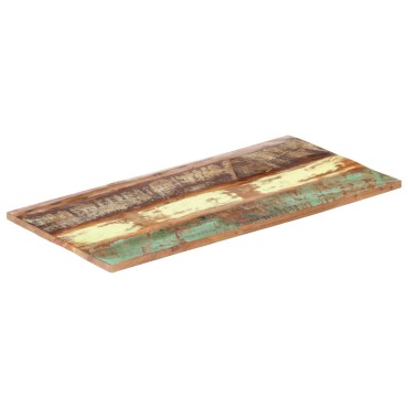 vidaXL Επιφάνεια Τραπεζιού Ορθ. 60x100cm 25-27 χιλ Μασίφ Ανακ. Ξύλο 1 τεμ.