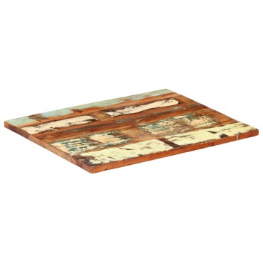 vidaXL Επιφάνεια Τραπεζιού Ορθ. 70x90cm 25-27 χιλ Μασίφ Ανακ. Ξύλο 1 τεμ.