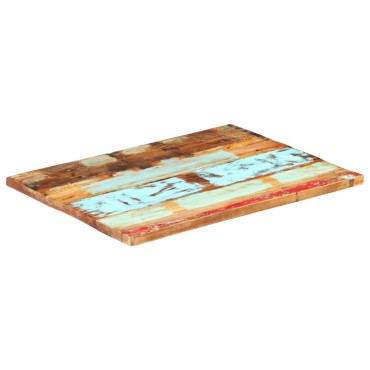 vidaXL Επιφάνεια Τραπεζιού Ορθ. 70x90cm 25-27 χιλ Μασίφ Ανακ. Ξύλο 1 τεμ.