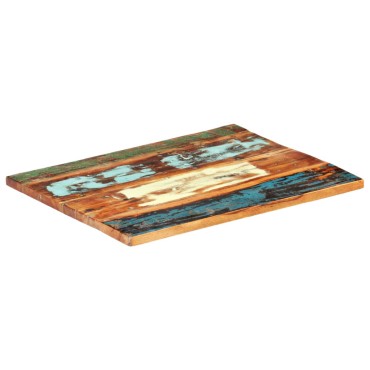 vidaXL Επιφάνεια Τραπεζιού Ορθ. 70x90cm 25-27 χιλ Μασίφ Ανακ. Ξύλο 1 τεμ.
