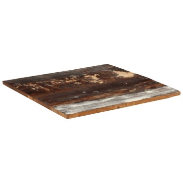 vidaXL Επιφάνεια Τραπεζιού Τετρ.80x80cm 25-27 χιλ Μασίφ Ανακ. Ξύλο 1 τεμ.