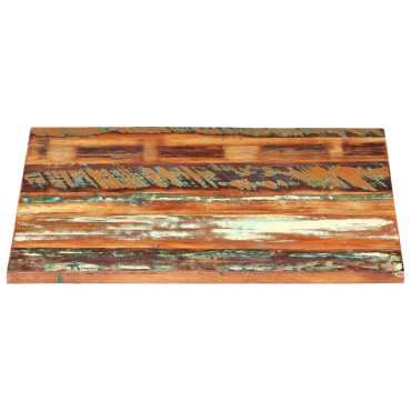 vidaXL Επιφάνεια Τραπεζιού Τετρ.80x80cm 25-27 χιλ Μασίφ Ανακ. Ξύλο 1 τεμ.