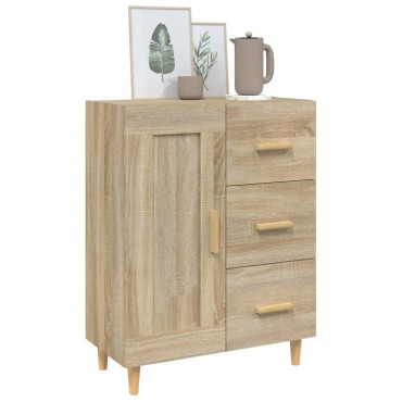 vidaXL Ντουλάπι Sonoma Δρυς 69,5x34x90cm από Επεξεργασμένο Ξύλο 1 τεμ.