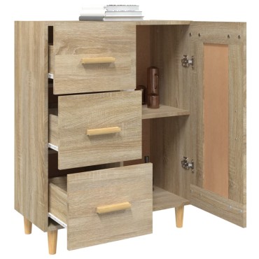 vidaXL Ντουλάπι Sonoma Δρυς 69,5x34x90cm από Επεξεργασμένο Ξύλο 1 τεμ.