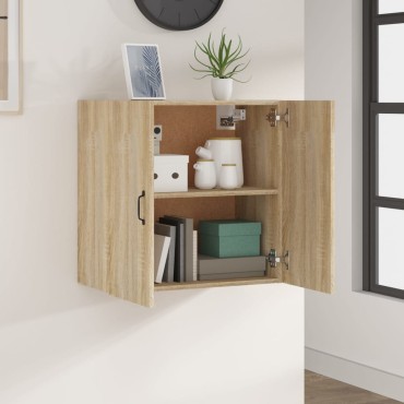 vidaXL Ντουλάπι Τοίχου Sonoma Δρυς 60x31x60cm Επεξεργασμένο Ξύλο 1 τεμ.