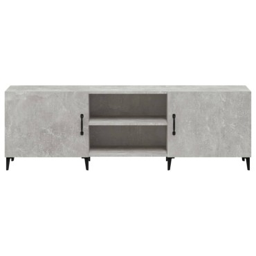 vidaXL Έπιπλο Τηλεόρασης Γκρι Σκυροδέματος 150x30x50cm Επεξ. Ξύλο