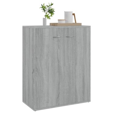 vidaXL Ντουλάπι Γκρι Sonoma 60x30x75cm από Επεξεργασμένο Ξύλο 1 τεμ.